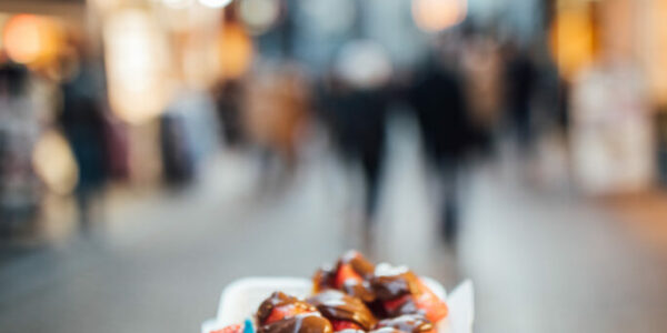 Famous Belgian waffle in Brussel