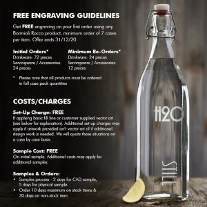 Elevate your Beverage Service with Engraved Bormioli Rocco Glassware