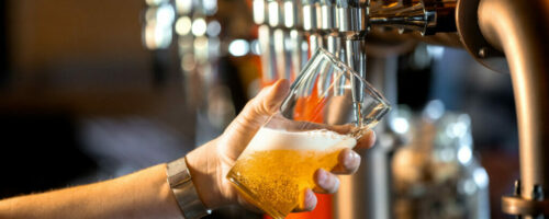 Pouring a Pint in a Bar